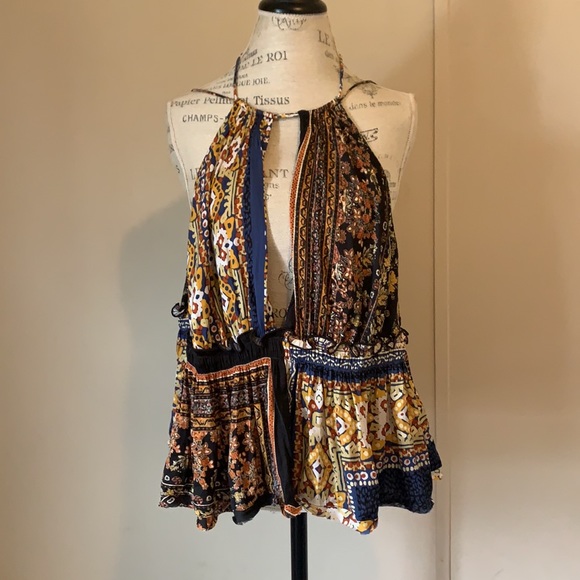 NWT Free People Bellini patchwork tank top XL - Picture 4 of 4